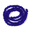 Frosted Transparent Glass Beads X1-GLAA-N016-4mm-03-2