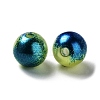 Rainbow ABS Plastic Imitation Pearl Beads OACR-Q174-8mm-16-2