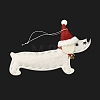 Dachshund Non-woven Fabric Pendant Decorations HJEW-R125-04-2