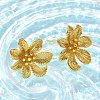 Brass Stud Earrings EJEW-Q015-06G-4