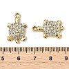 Animal Theme UV Plating Alloy Crystal Rhinestone Pendants ALRI-T012-07E-G-3