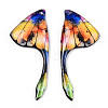 Epoxy Resin Wing Pendants RESI-TAC0021-96I-1