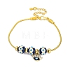 Brass European Bracelets BJEW-C080-01G-01-1