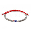 Resin Evil Eye Bead Link Couple Bracelets FS-WG1292E-04-1