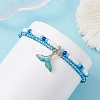 Ocean Alloy Charm Bracelets BJEW-MZ00338-02-1