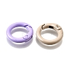 Spray Painted Alloy Spring Gate Rings PALLOY-A022-01A-2