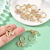 SHEGRACE Dragon Brass Micro Pave Clear Cubic Zirconia Toggle Clasps XGRQ58581-788G-4