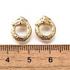 Brass  Micro Pave Cubic Zirconia European Beads KK-M318-08G-2