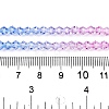 Gradient Color Baking Paint Glass Bead Strands LS-DGLA-A039-T4mm-A019-5