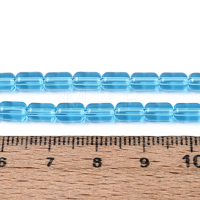 Transparent Glass Beads Strands GLAA-T028-14T-04-1