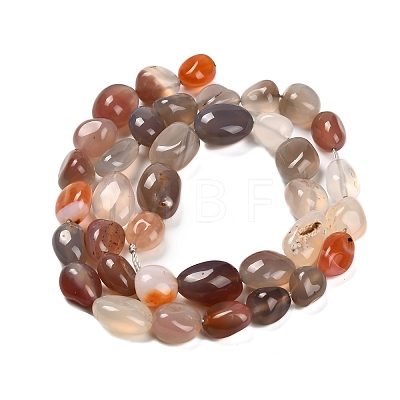 Natural South Red Agate Beads Strands G-P568-C15-01-1