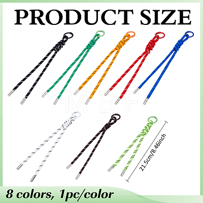 8Pcs Nylon Pendant Decorations HJEW-MA00051-1