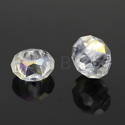 AB Color Plated Electroplate Glass Beads GPDL-J028-AB-1