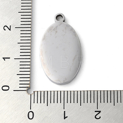 Non-Tarnish 304 Stainless Steel Pendants STAS-D025-05P-01-1