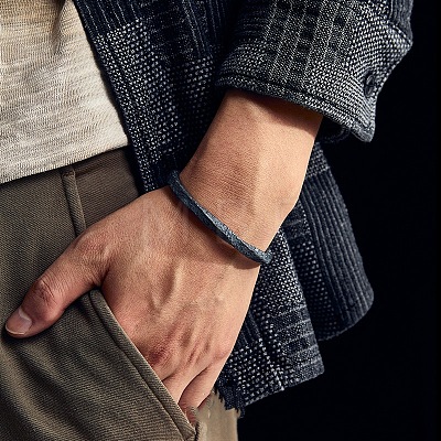 Uyghur Brass Cuff Bangles for Men WG4DA17-01-1