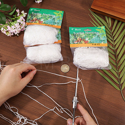 Polyester Plant Trellis Netting for Garden AJEW-WH0609-869-1