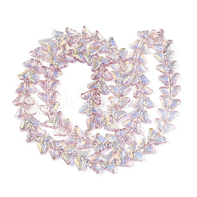 Transparency Electroplate Glass Beads Strands GLAA-T023-39A-03-1