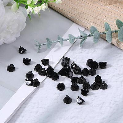 120Pcs Rubber Pin Backs FIND-YW0011-58-1