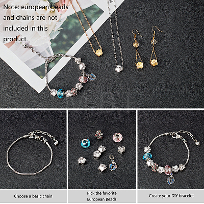 Tibetan Style Zinc Alloy Dog Paw Prints European Beads MPDL-PH0001-07-RS-1