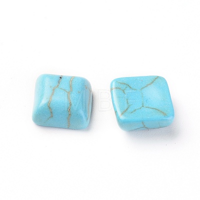 Synthetic Turquoise Cabochons TURQ-L031-040-1