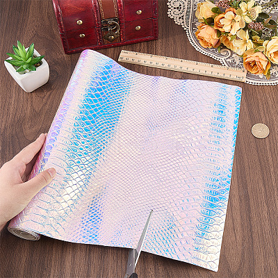 1Pc Laser PU Leather Fabric DIY-CL00001-85B-1