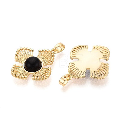 Natural Black Onyx(Dyed & Heated) Pendants KK-N287-07G-04-1