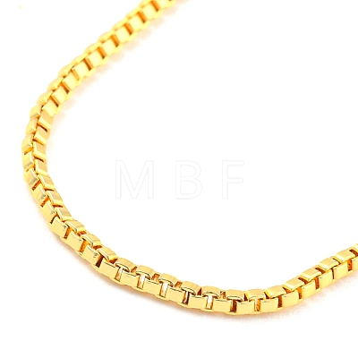Brass Box Chains Necklaces KK-A191-02G-1