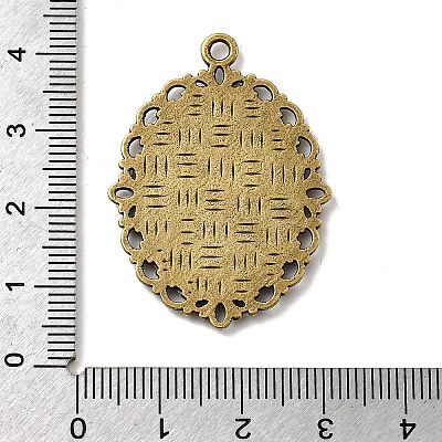 Zinc Alloy Pendant Settings for Cabochon & Rhinestone LS-PALLOY-A15257-AB-LF-1