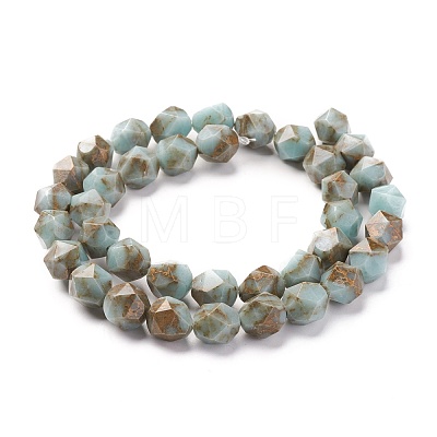Synthetic Gold Line Turquoise Beads TURQ-F016-03C-04-1