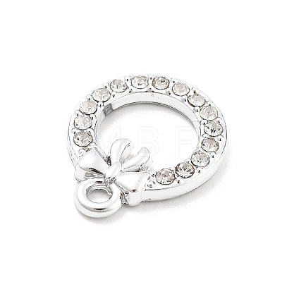 Alloy Rhinestone Pendants FIND-U026-20P-1