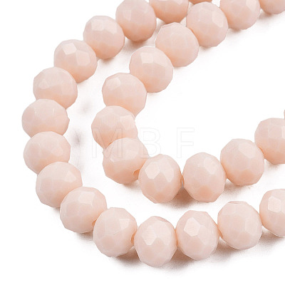 Opaque Solid Color Glass Beads Strands X-EGLA-A034-P10mm-D17-1