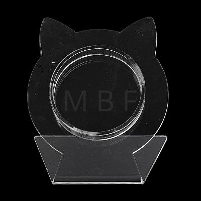 Clear Acrylic Slant Back Single Bracelet Bangle Display Stands BDIS-C003-01A-1