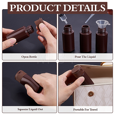 20Pcs Plastic Flip Travel Squeeze Bottles MRMJ-BC0003-57B-1