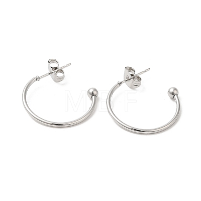 304 Stainless Steel Stud Earring EJEW-H134-02C-P-1