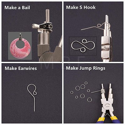 DIY Wire Wrapped Jewelry Making Kits PT-BC0001-47C-G-1