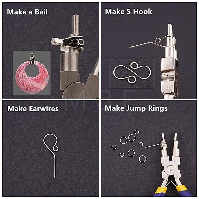 DIY Wire Wrapped Jewelry Making Kits PT-BC0001-47C-G-1
