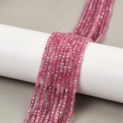 Natural Pink Tourmaline Beads Strands G-H266-10-1