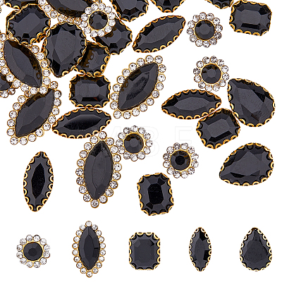 150Pcs 5 Style Sew on Rhinestone RGLA-HY0001-02-1