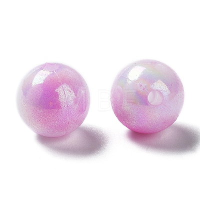 Two Tone Opaque Acrylic Beads LS-SACR-P024-01B-W04-1