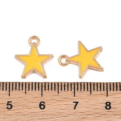 Alloy with Enamel Charms AL-CBA9C31-06G-F-1