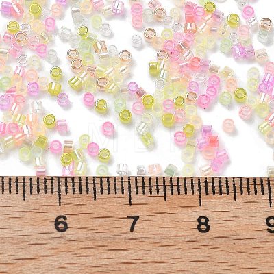 Transparent Colours Glass Seed Beads SEED-H003-01K-1