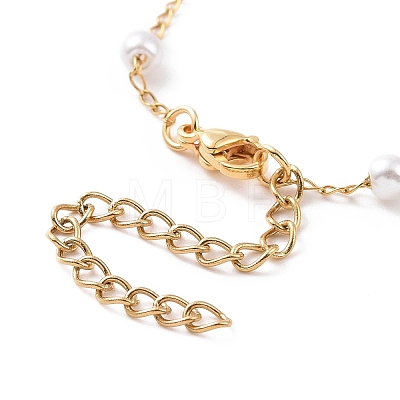 Vacuum Plating 304 Stainless Steel Beaded Necklaces NJEW-E064-06G-1