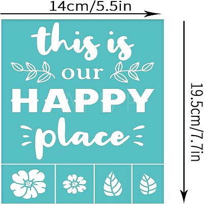 Self-Adhesive Silk Screen Printing Stencil DIY-WH0337-013-1