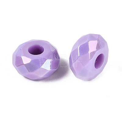 Opaque Acrylic European Beads OACR-E033-23H-1