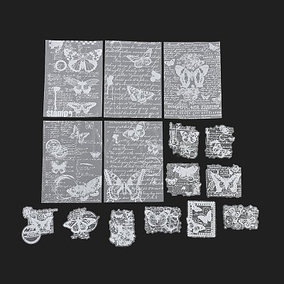 30Pcs 15 Styles Butterfly Theme Scrapbook Paper Kits X-DIY-D075-09-1