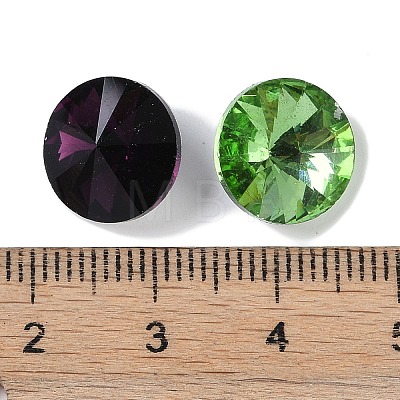 Glass Pointed Back Rhinestone RGLA-R003-12mm-M-1