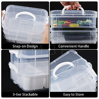 3 Layers Plastic Handled Organizers Boxes CON-WH0095-212A-1