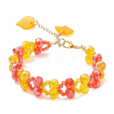Glass Beaded Bracelets for Women BJEW-JB12732-1