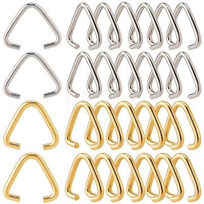300Pcs 2 Colors Iron Triangle Linking Ring IFIN-SP0001-70-1