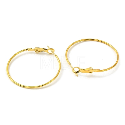 16Pcs 4 Size Brass Hoop Earring Findings KK-YW0001-95-1